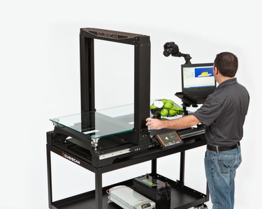 Mann vermisst Tennisbälle mit dem CubiScan 325