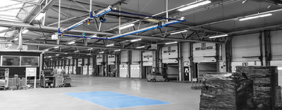 APACHE portal p8 in einer Halle