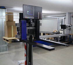 Gabelzinke in einer Logistikumgebung