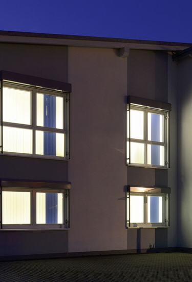 Office building at night