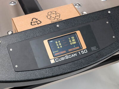 Der Bildschirm von CubiScan 150